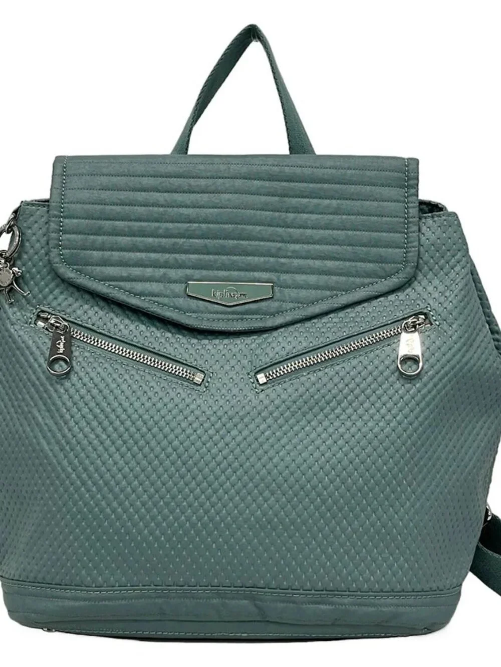 Kipling Blue Gray Nylon Backpack